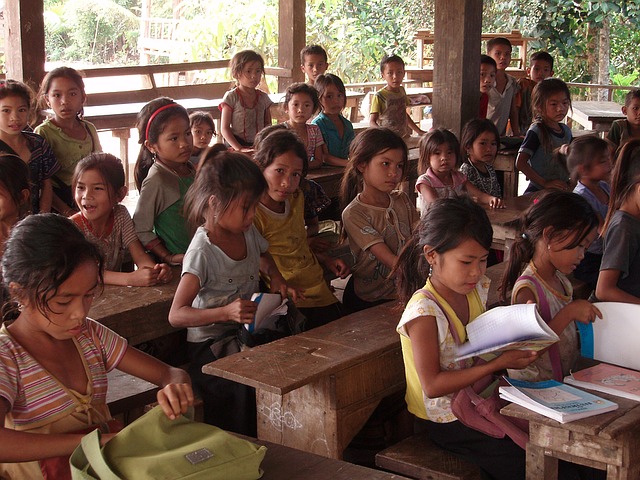 základní škola v Laosu